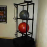 exercise balls in fitness center