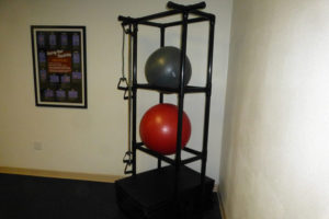 exercise balls in fitness center