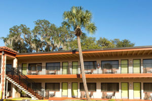 exterior south wing of Flagler Inn